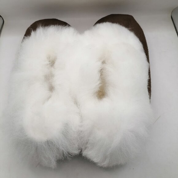 Peruvian Alpaca Fur Slippers Handmade Soft Winter - Picture 4 of 7